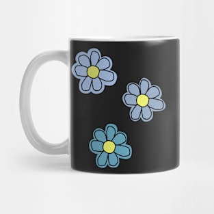 3 pack of blue flowers Mug
